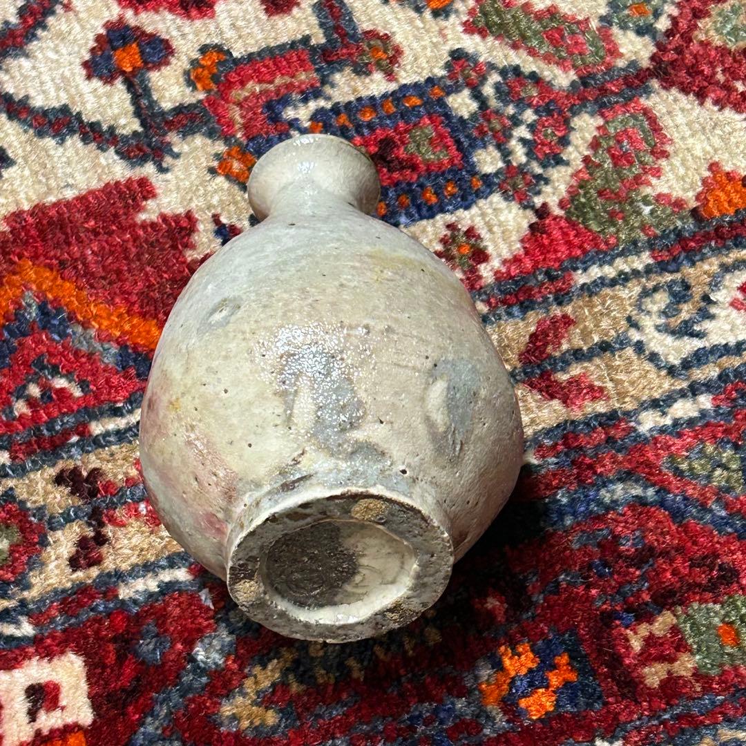 大吉さん　泥牛作品　粉引徳利