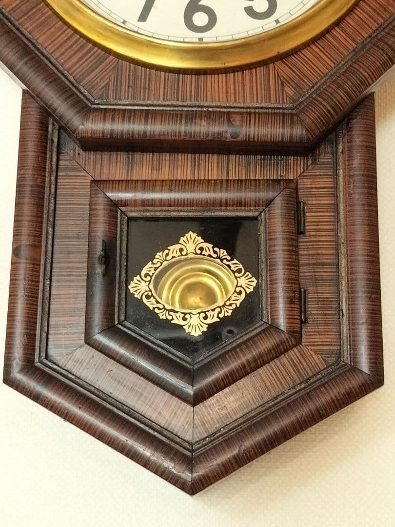 注油・調整・動作確認済 可動品 精工舎 八角柱時計８日巻 掛時計 アンティーク