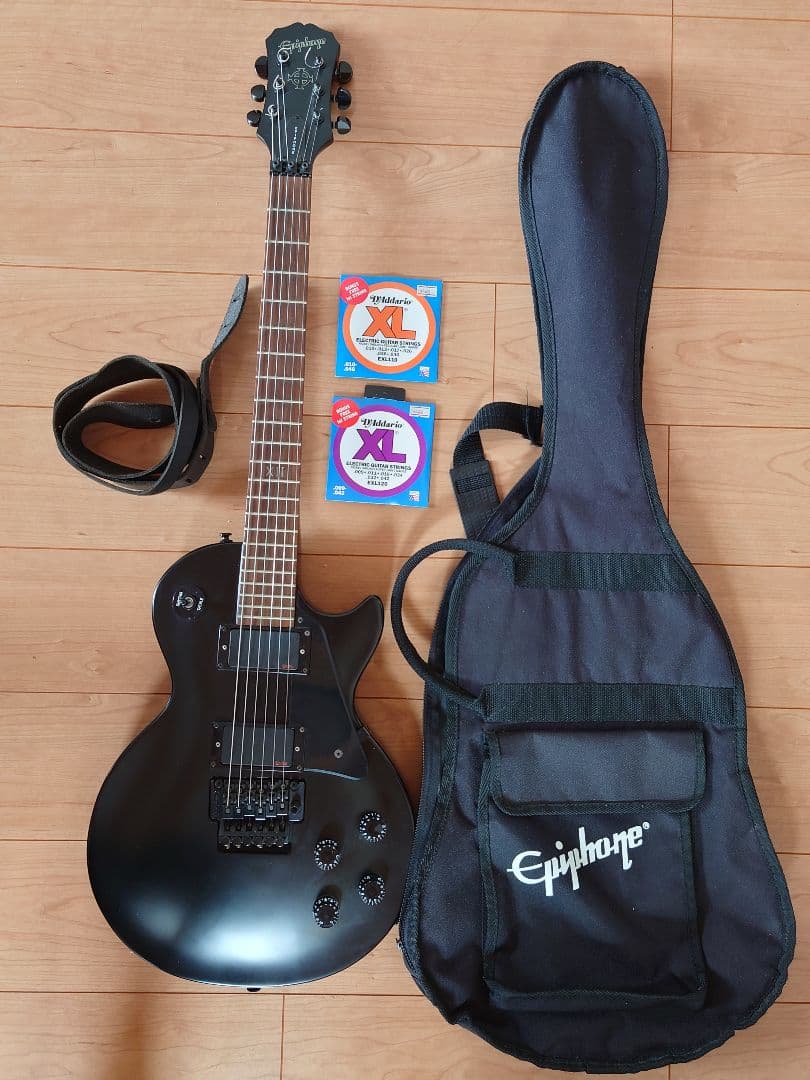 Epiphone エレキギター ブラック 艶消し EMG