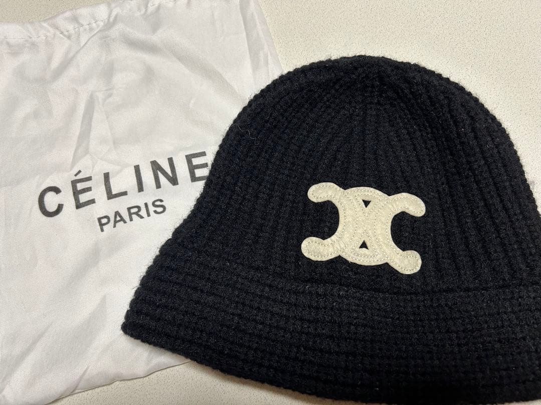 セリーヌ celine ニット帽 バケットハット