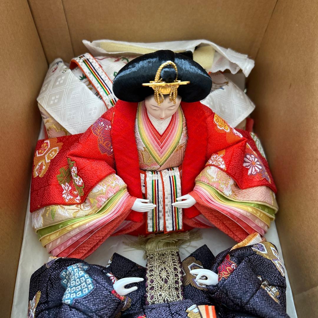 雛人形　桜の花装飾 木製台