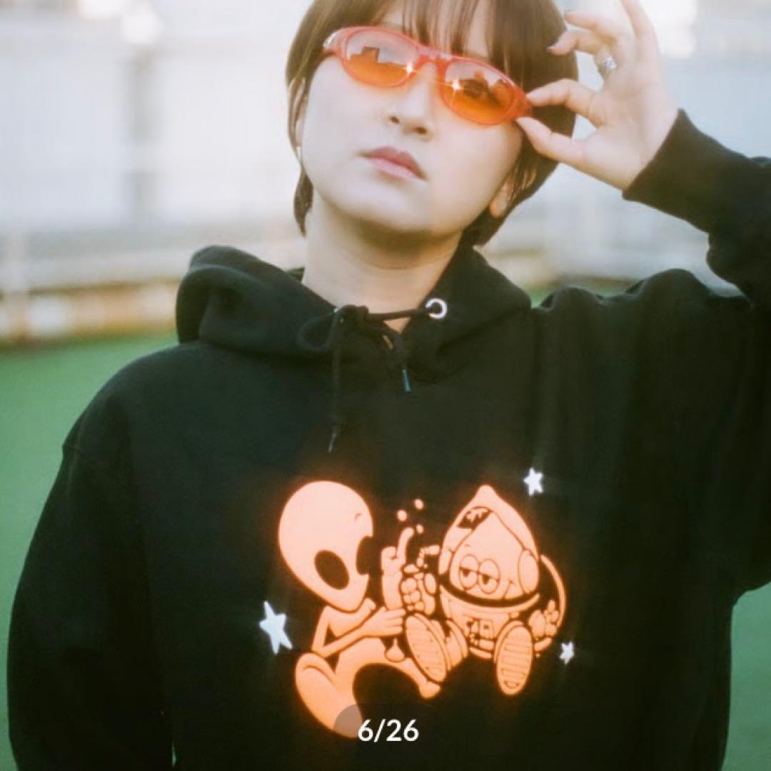 ラランド　ビッグシルエットパーカー　サーヤ　ニシダ　レモンジャム