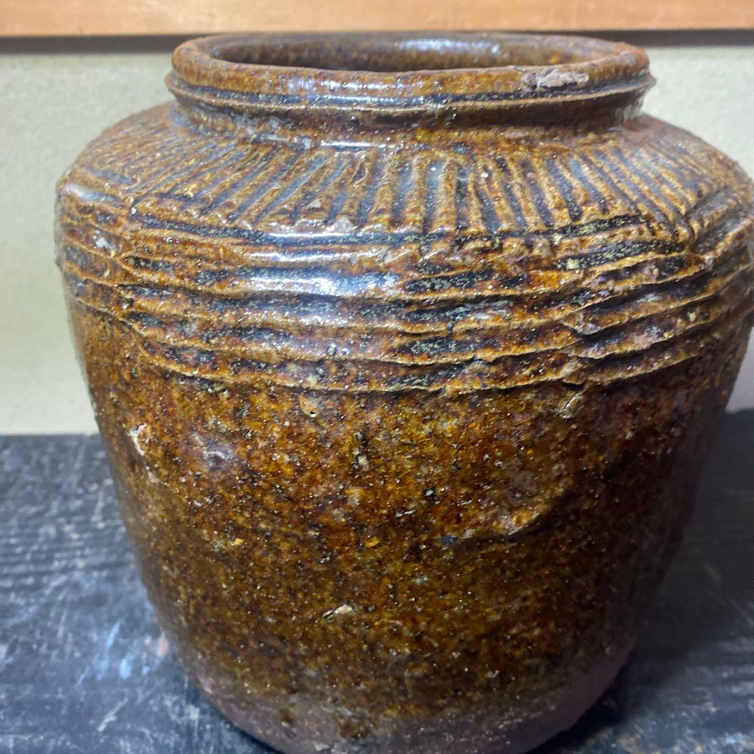 中国　古玩　南蛮水指【桐箱付】16cm20cm