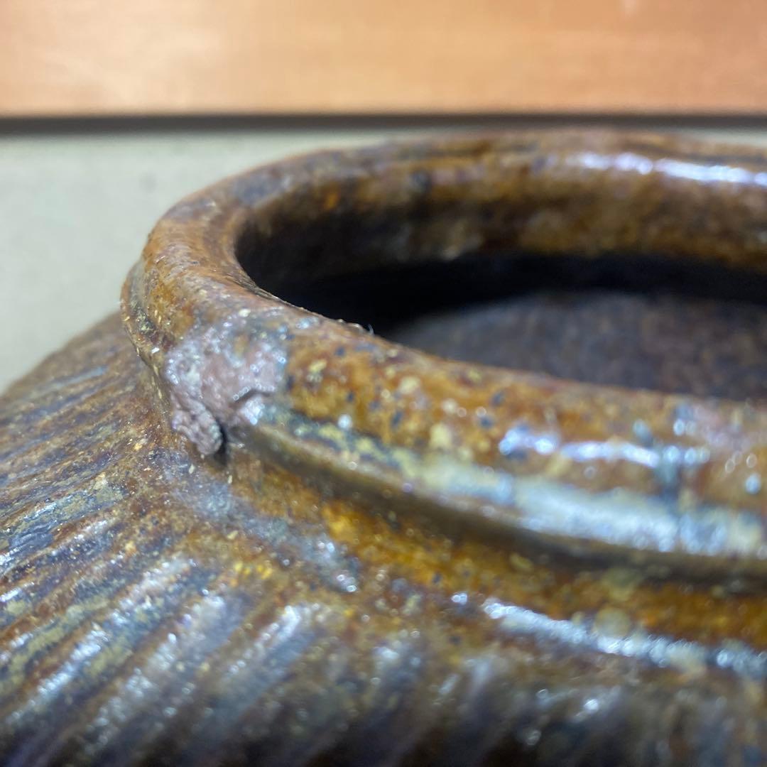 中国　古玩　南蛮水指【桐箱付】16cm20cm