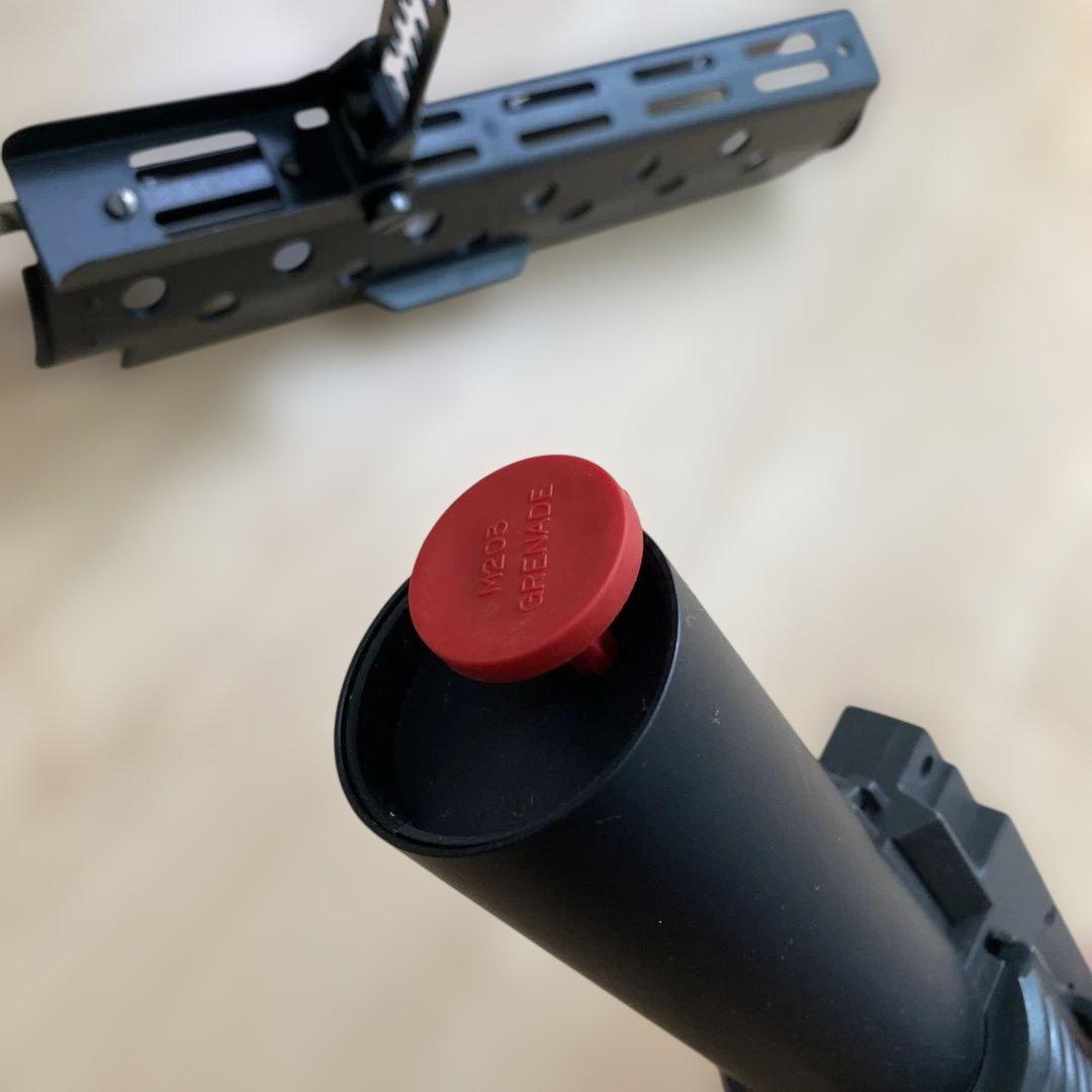 東京マルイ純正M203グレネード3発同時発射エアガン M16タイプ（絶版品）