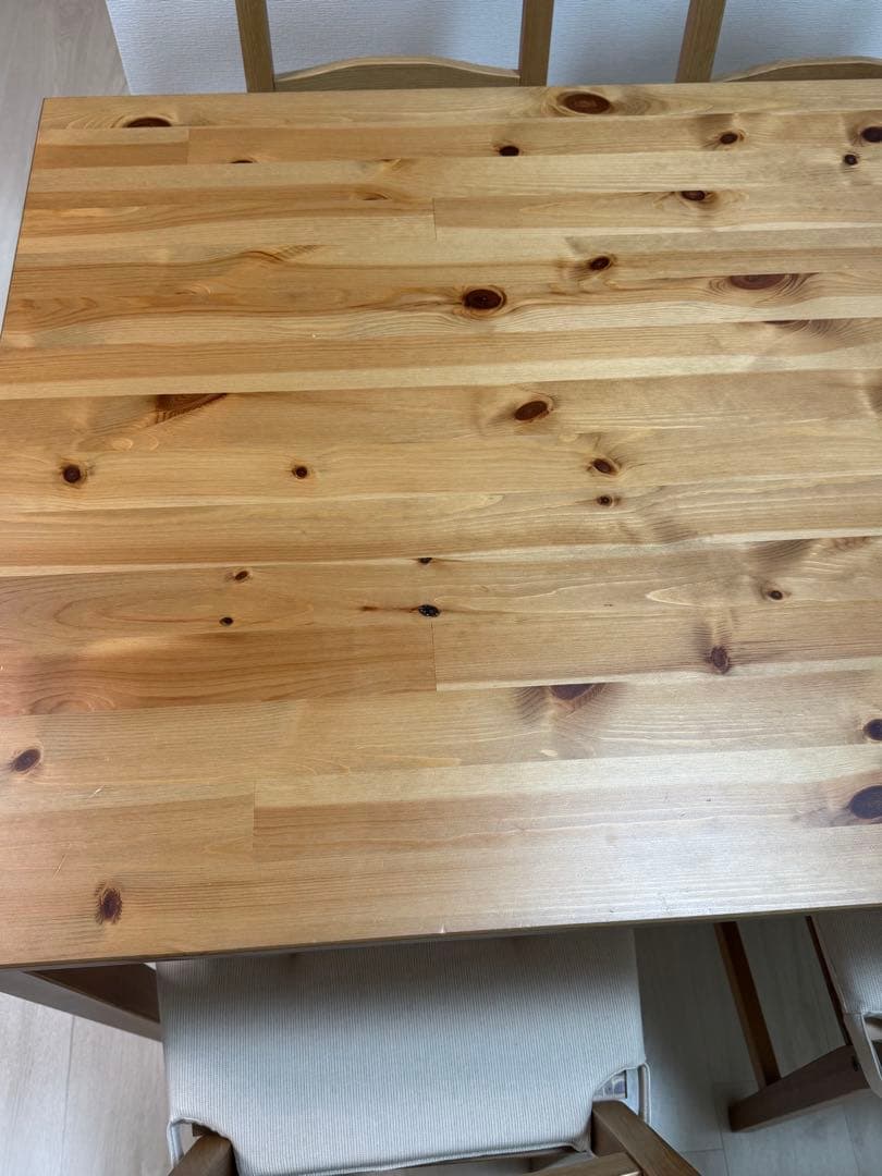 【引き取り限定】IKEA ヨックモック ダイニングテーブル＋椅子4脚セット