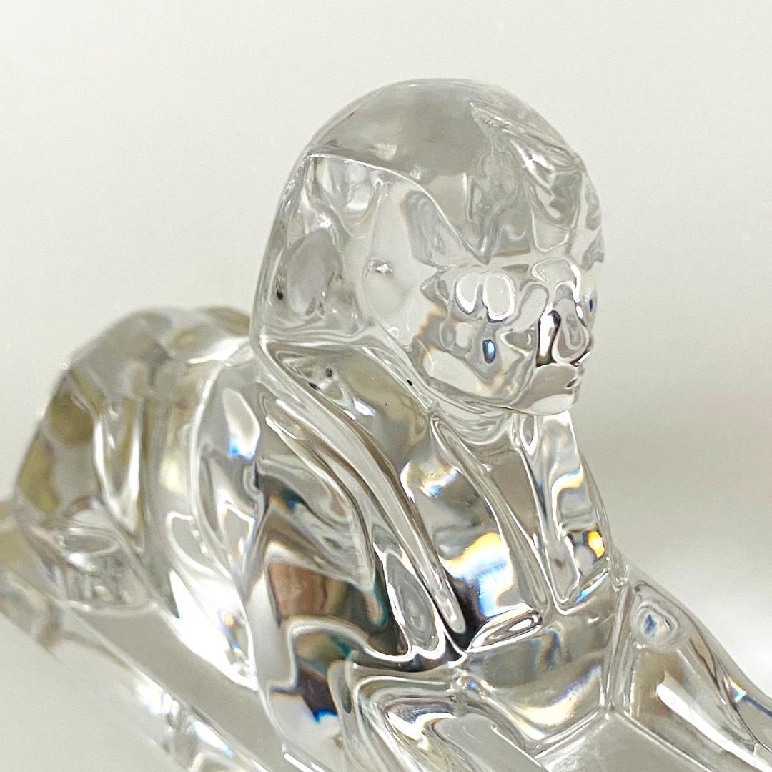 美品【バカラ】動物 スフィンクス 置物 インテリア★美品★幸運★魔除け