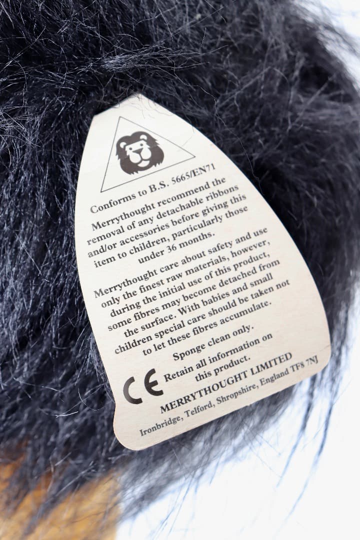 ベルベット・ゴリー 50cm Merrythought 大きなぬいぐるみゴリー