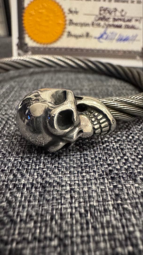 【美品レア】Bill Wall Leather/BWL ケーブルワイヤーバングル