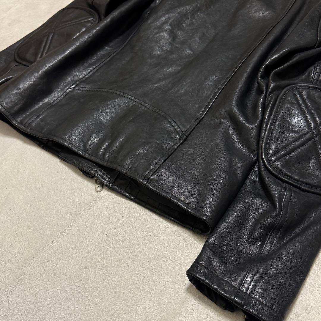 美品　ディーゼル　ラムレザージャケット　46 M 黒