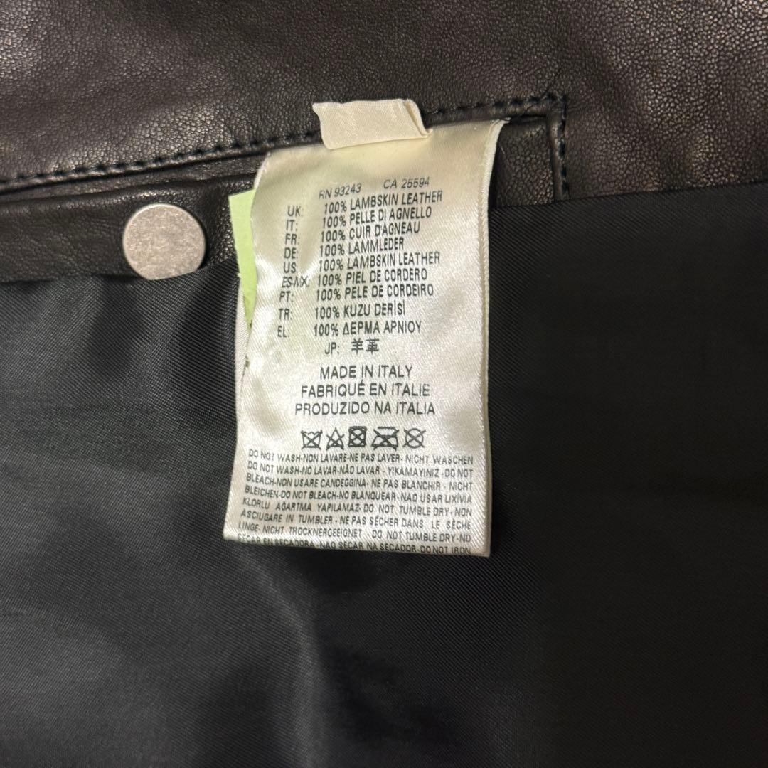 美品　ディーゼル　ラムレザージャケット　46 M 黒