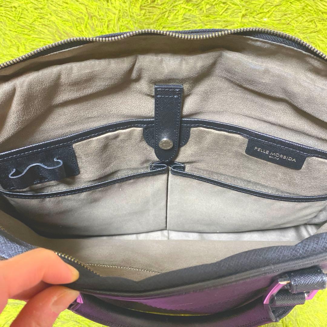 おすすめ　美品　PELLE MORBIDA キャピターノ ビジネスバッグブラック