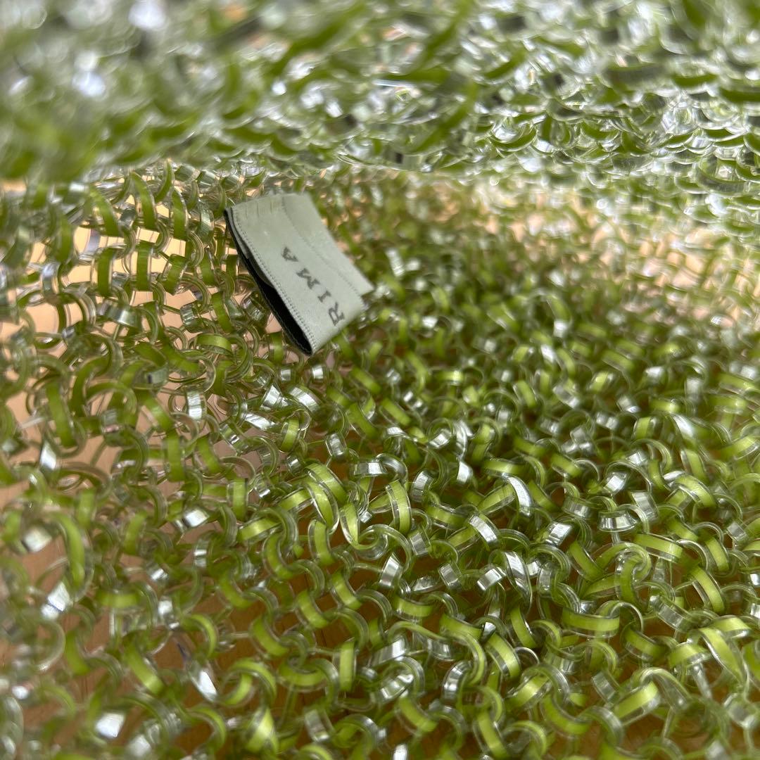 アンテプリマワイヤーバッグ　スクエア　ラージ　シャンパングリーン