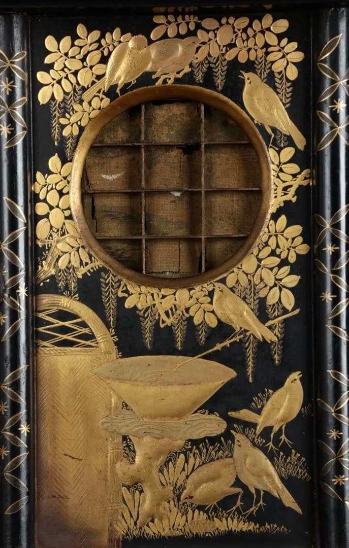 【佐藤製造】家型 御殿型 蒔絵 金蒔絵 漆塗 香箱 御香棚 香道具 茶弁当 骨董