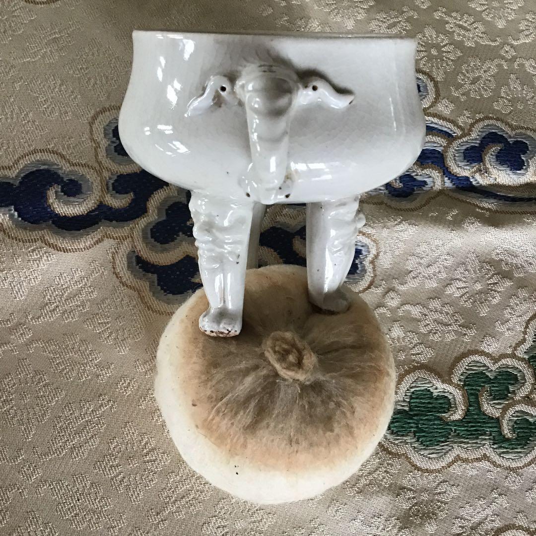 【徳化窯 白高麗香炉】