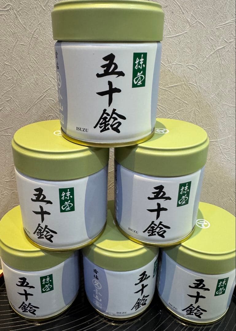 五十鈴 抹茶 40g 丸久小山園 6缶
