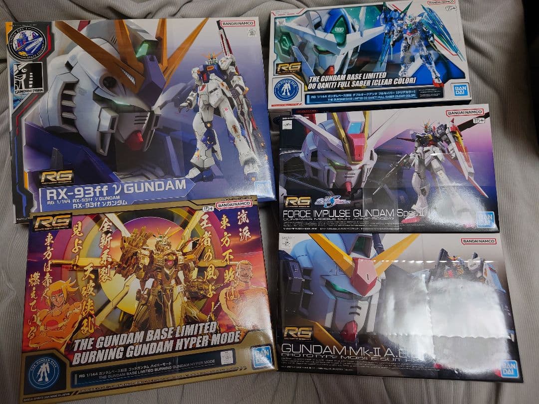 ガンプラ☆RG☆5体セット☆ゴッドガンダム、フォースインパルスなど