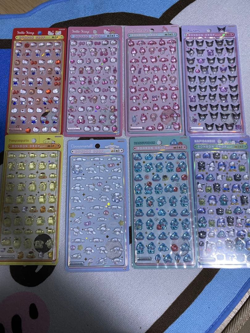 国内正規品 サンリオ ボンボンドロップシールmini 8種セット
