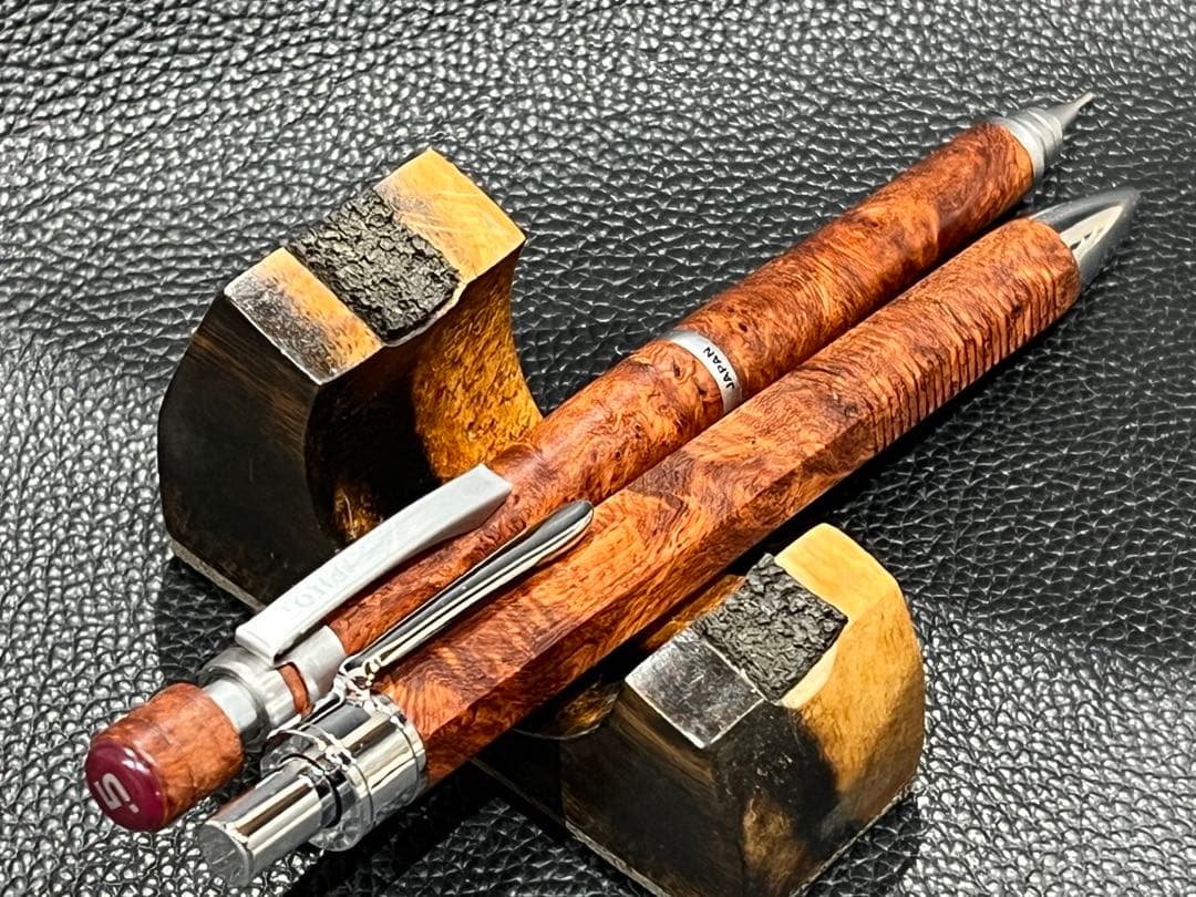 めい　S20 0.5mm 本花梨瘤　KATO201ボールペン本花梨瘤八角軸