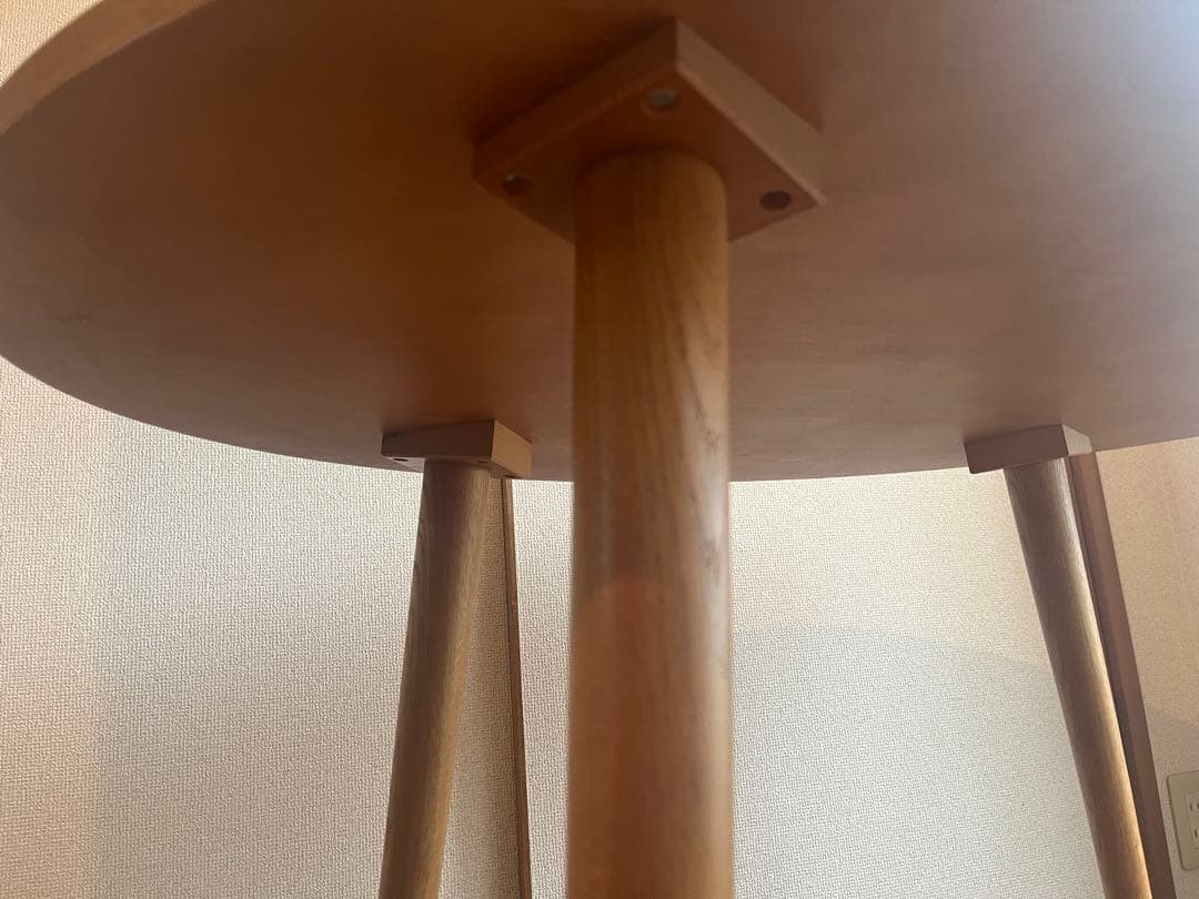 木目調 楕円形ダイニングテーブル