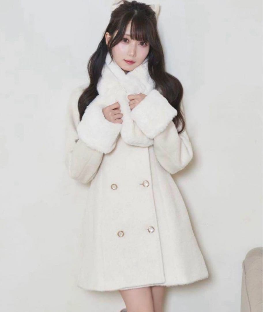 tippet muffler set coat Rosé Muse Sサイズ