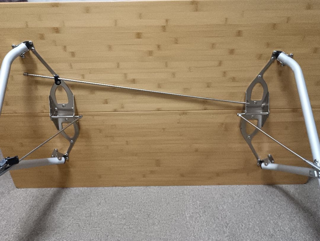 【美品】スノーピークワンアクションテーブルロング竹〈LV-015TR〉