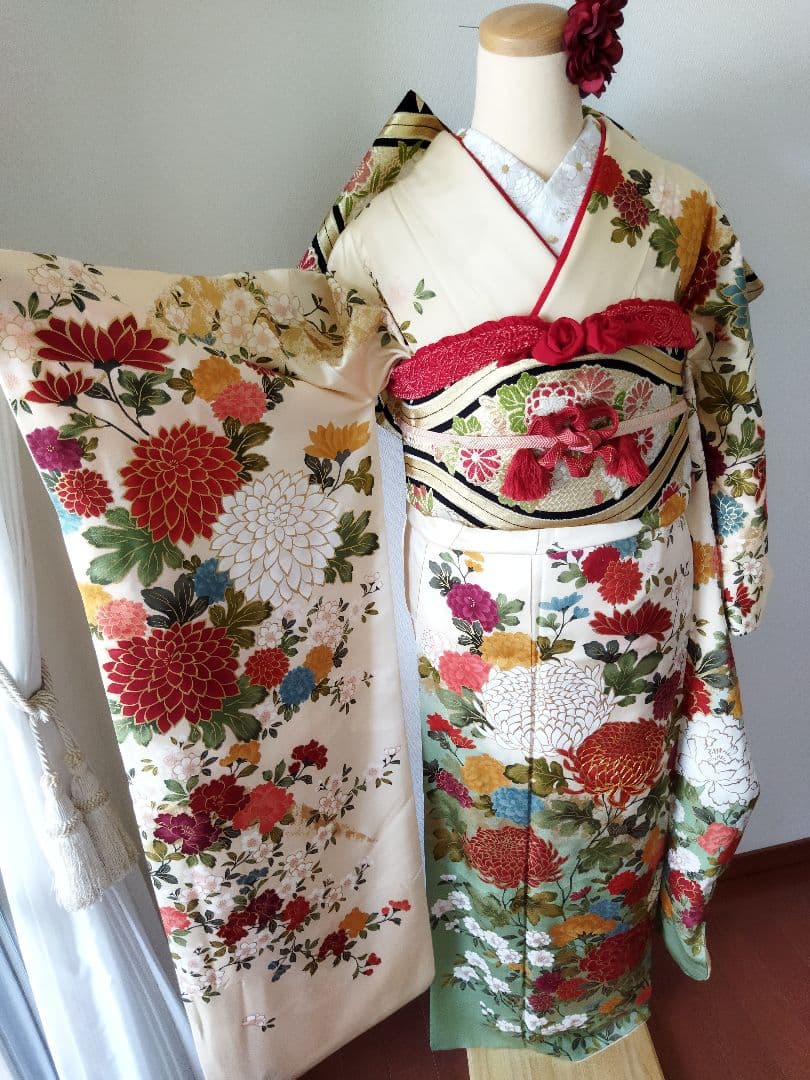 moma様429.アリスのティーパーティー振袖7点セット 正絹フルセット　成人式