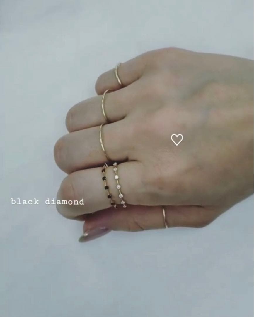 lui jewelry 8 diamonds ring 13号