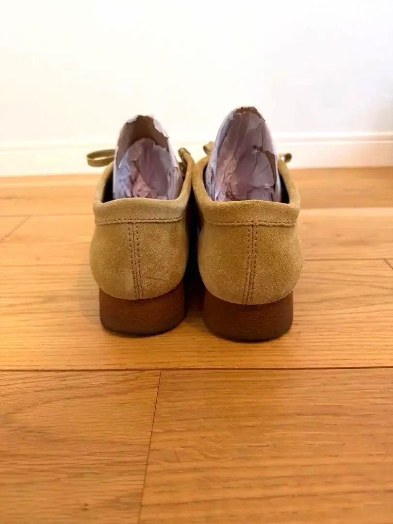 Clarks ワラビー ベージュ スエード　25cm