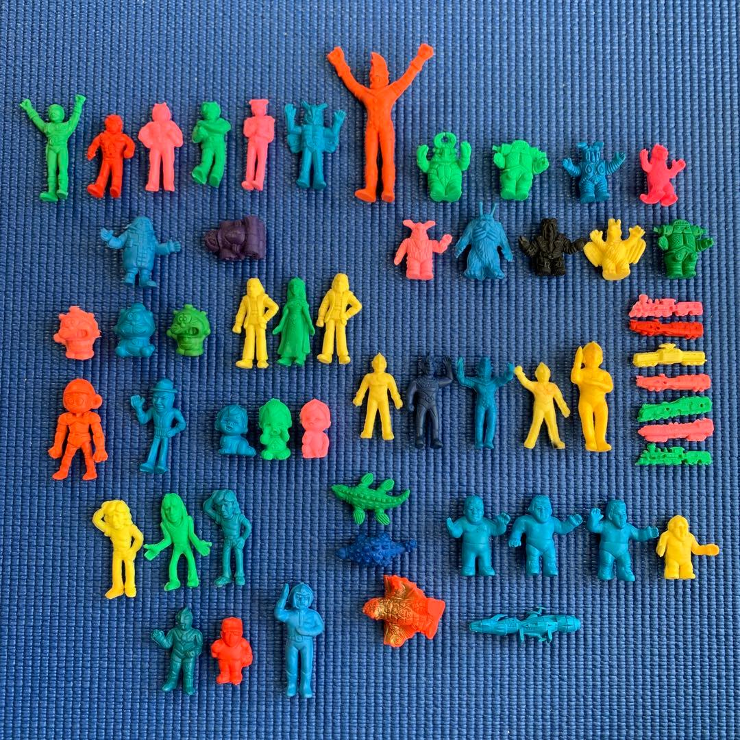 【昭和レトロな消しゴム当時物】仮面ライター、ウルトラマンプロレス、ドラえもん