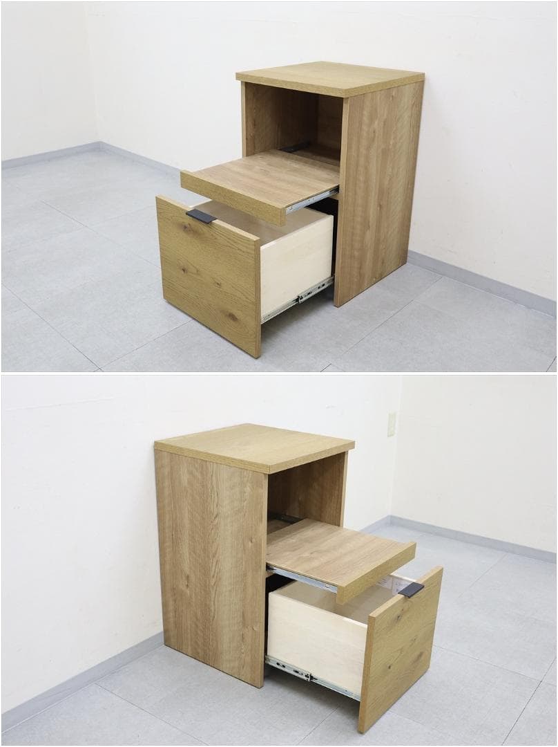 unico ウニコ ADDAY アディ デスクチェスト オープン 木製 オーク材