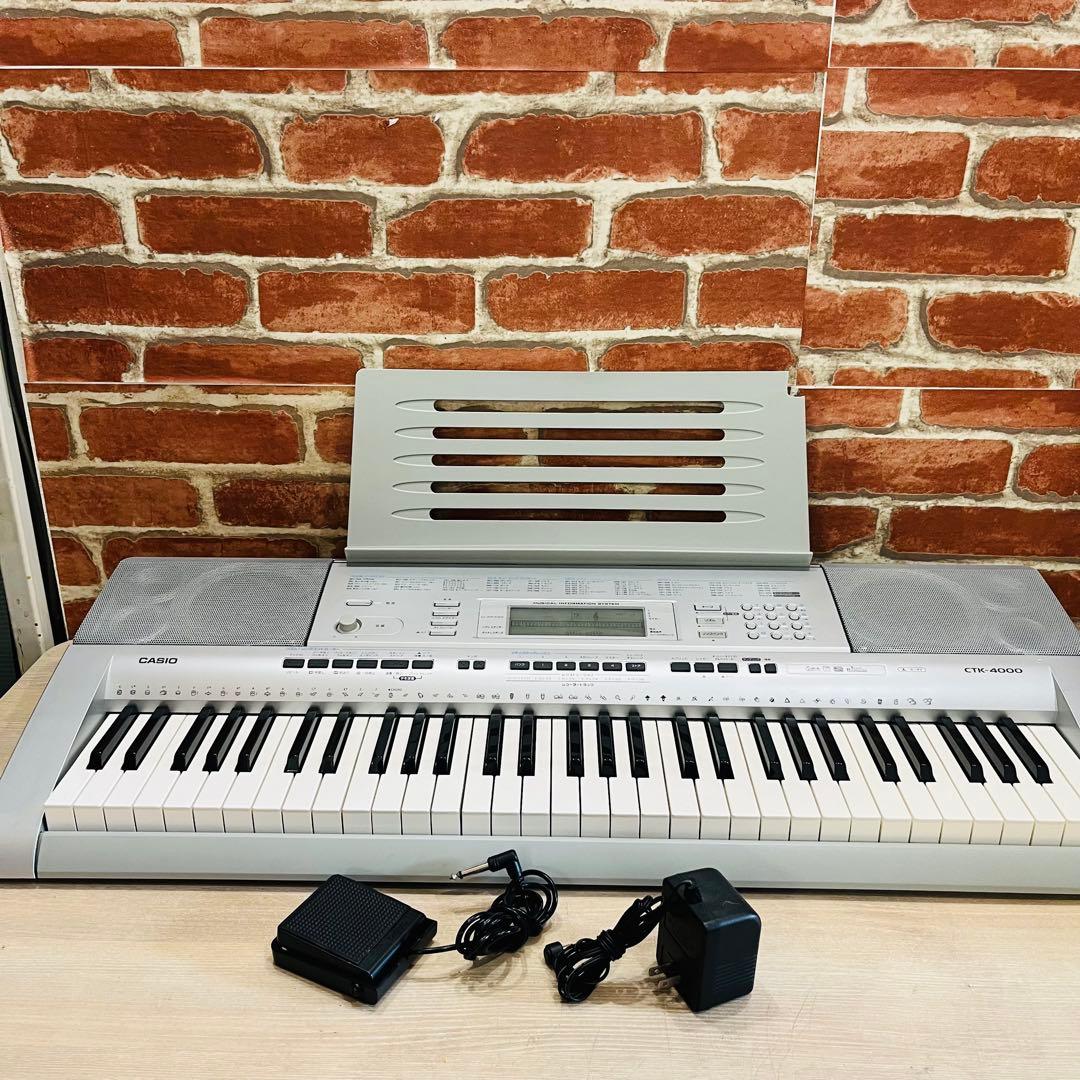 K3477 CASIO CTK-4000 電子ピアノ本体 アダプタ付