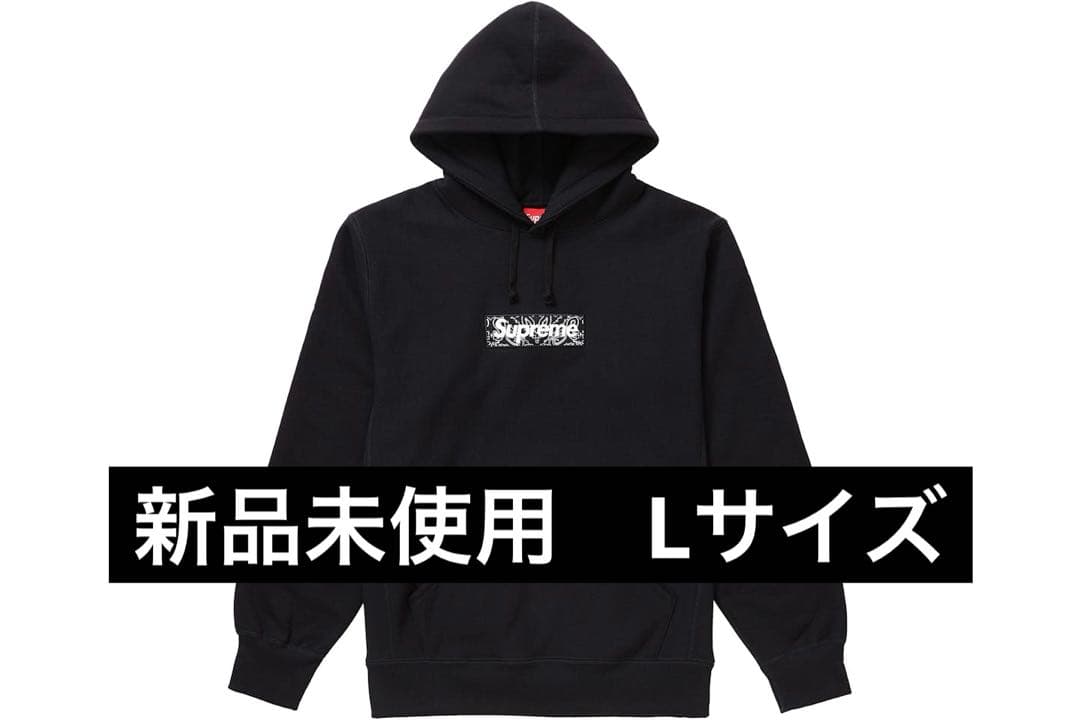 Supreme バンダナ ボックスロゴ パーカー 19aw Lサイズ