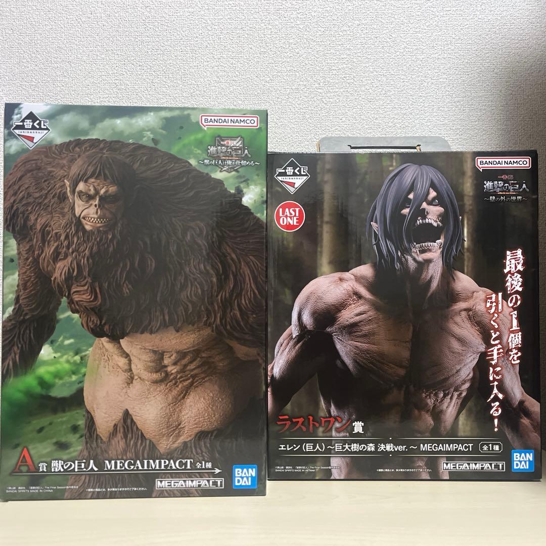 一番くじ　進撃の巨人　A賞獣の巨人 ラストワン賞 エレン(巨人)