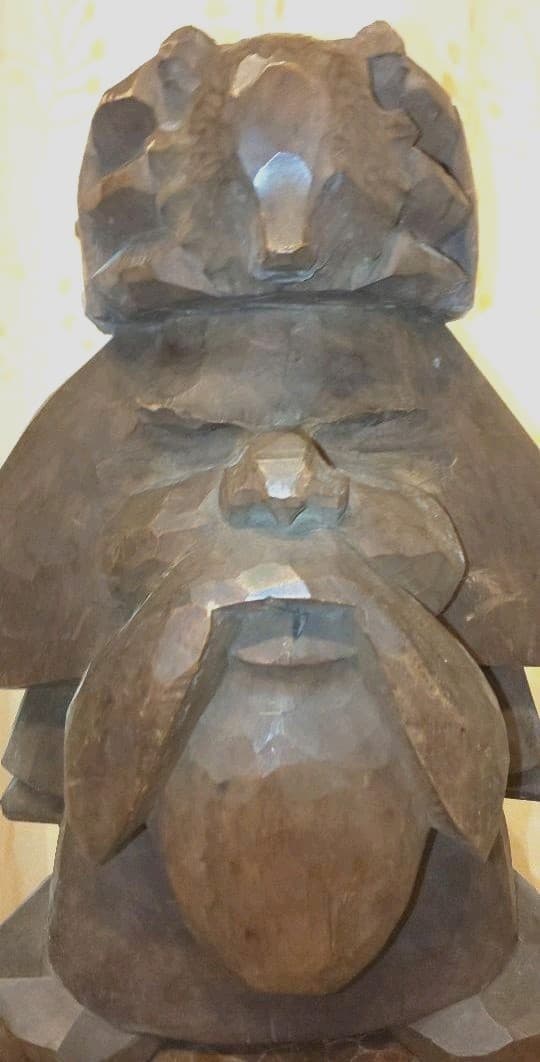 木彫り　床ヌブリ　コロポックル　違星北斗