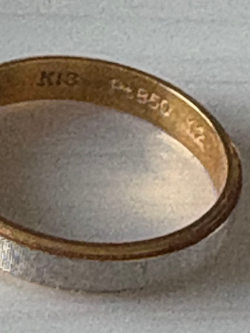 k18 pt850シンプルリング