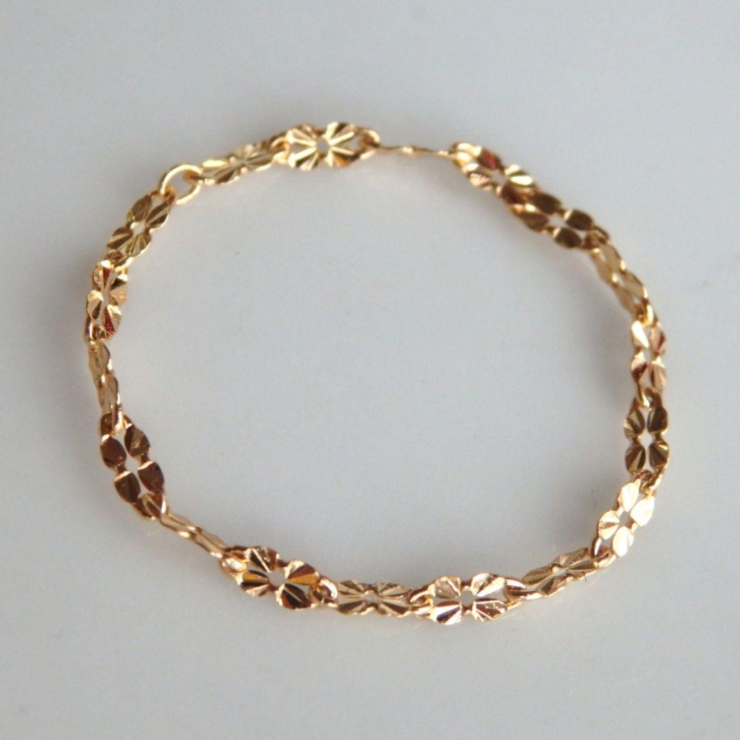 kaori0916　k18リング　クローバーチェーン　チェーンリング