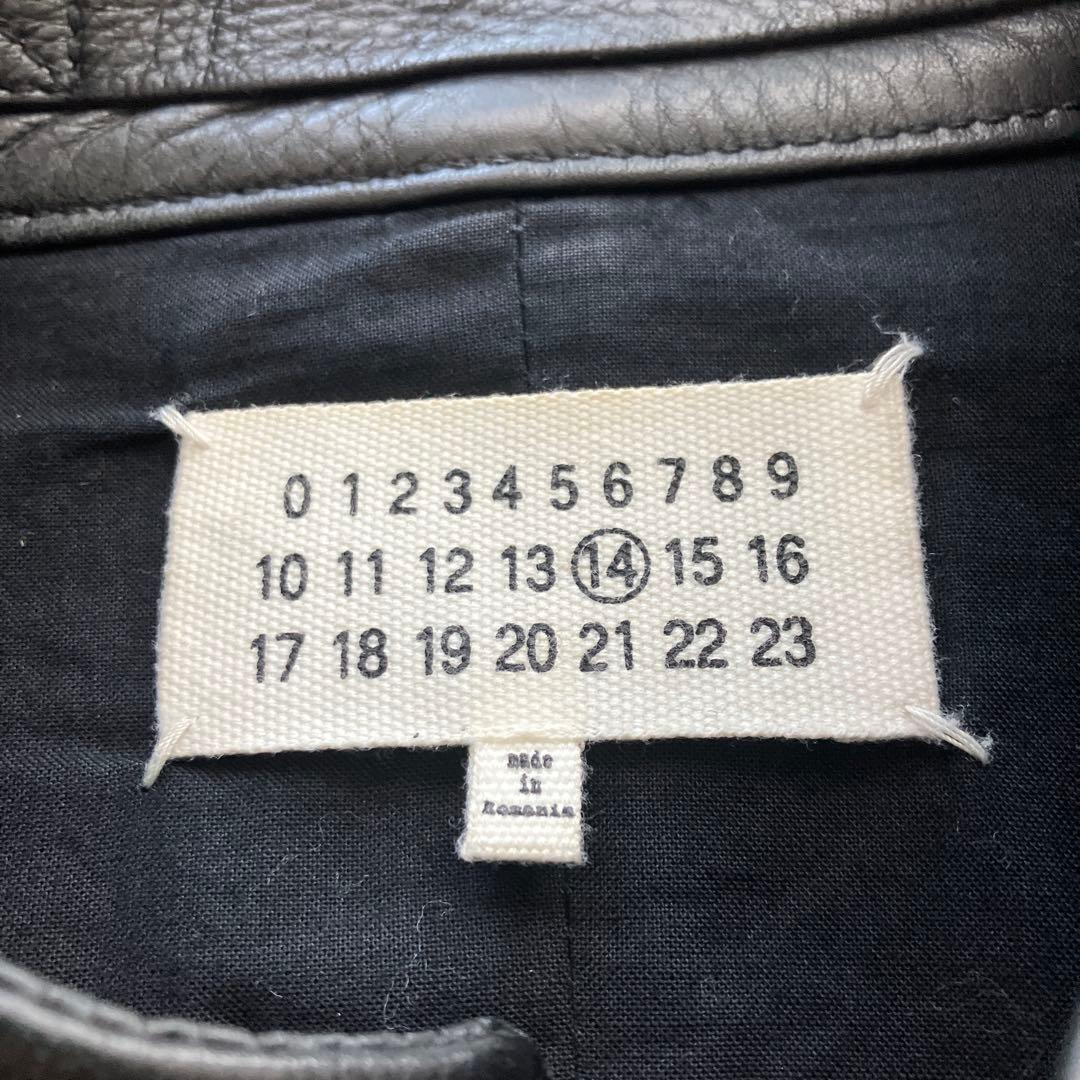 Maison Martin Margiela 八の字 レザーライダース 44