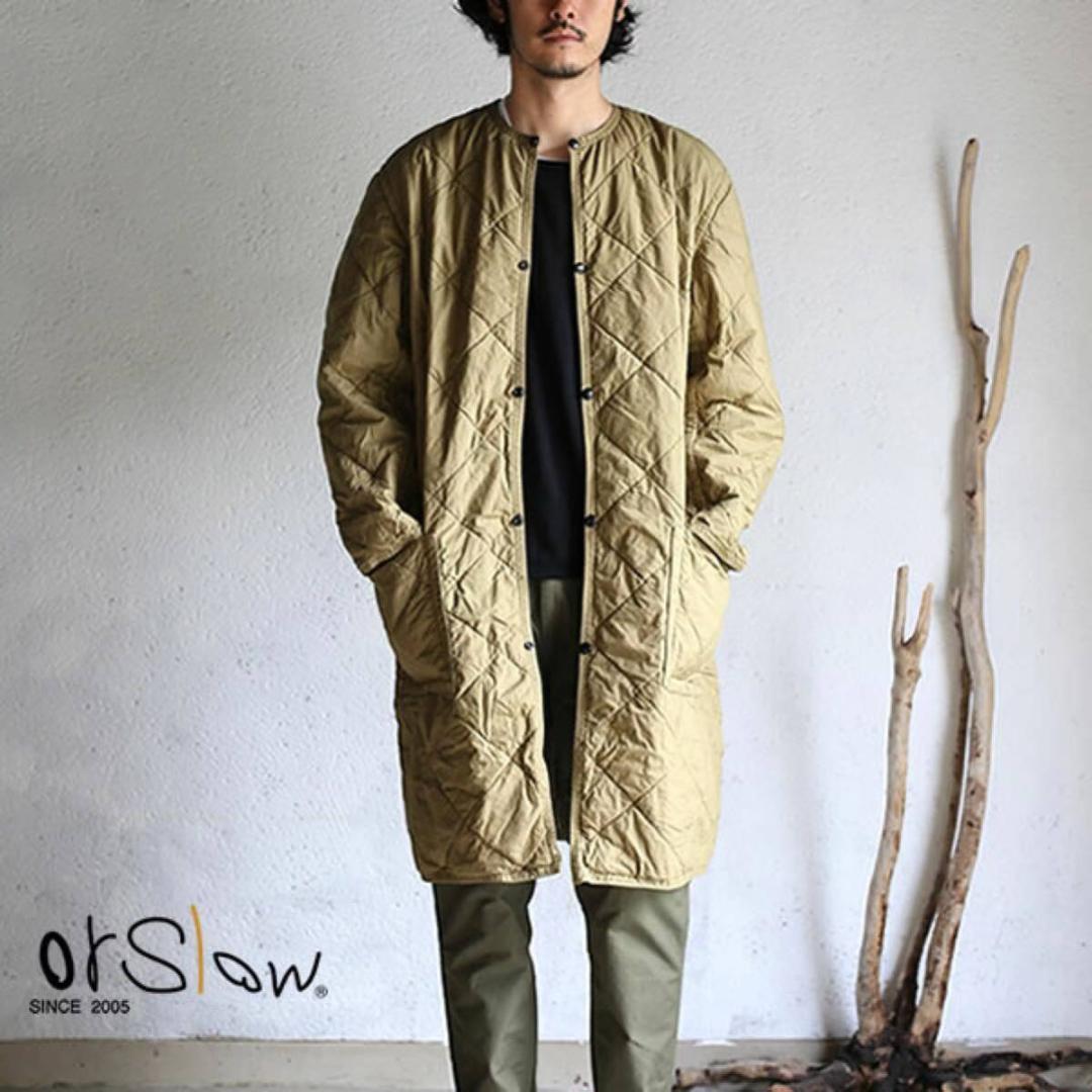 orslow NO COLLAR COAT オアスロウ 美品！