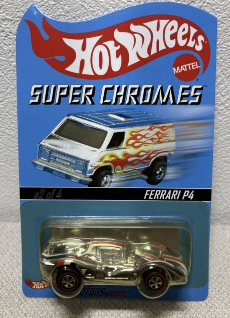 レア　ホットウィール　RLC　フェラーリP4 スーパークローム