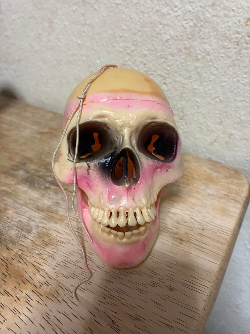 ビンテージ 60s スカル　髑髏　骸骨　死神　ハロウィン　ホラー　レトロ