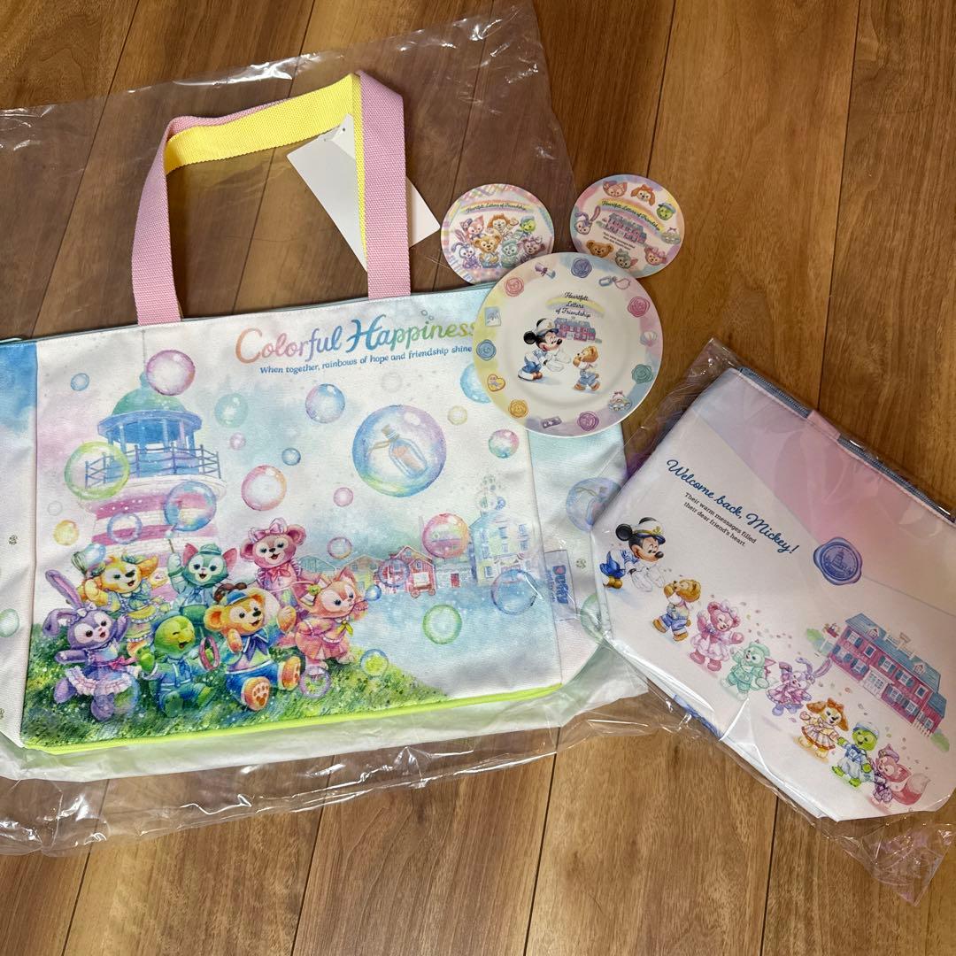 20周年 カラフルハピネス トートバッグ、スーベニアグッズなど4点セット