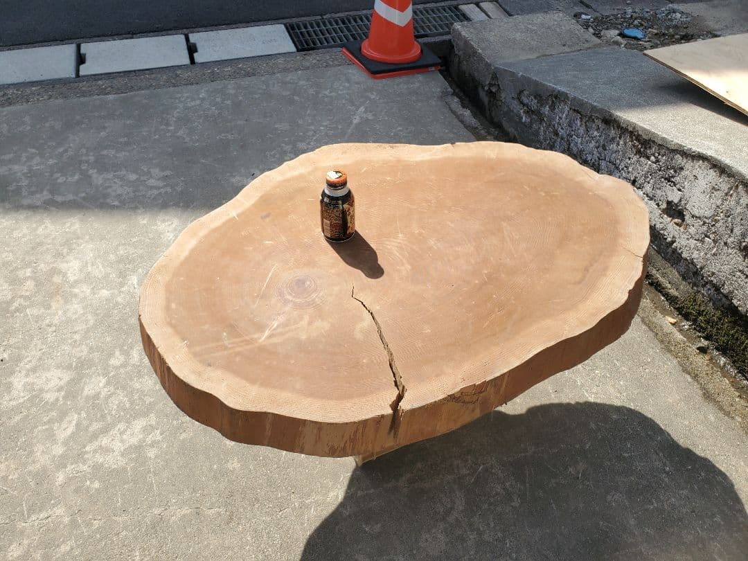 けやき 天然木 一枚板 輪切り ハンドメイド素材 丸太 流木 切り株 ソロキャン