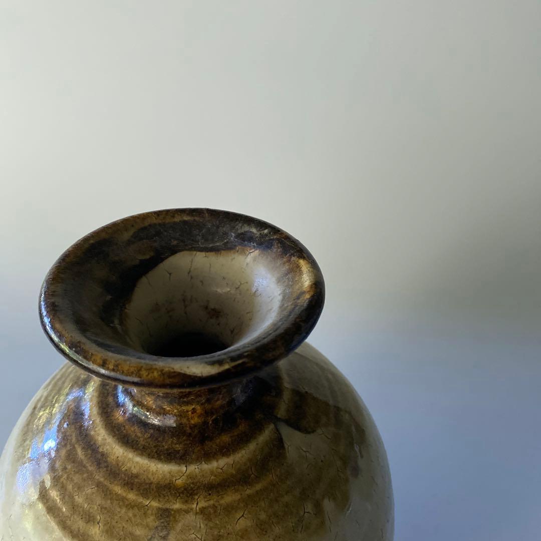 希少 舩木道忠 白釉柳文扁壼 扁壼 壺 花瓶 花器 共箱付き 舩木研兒