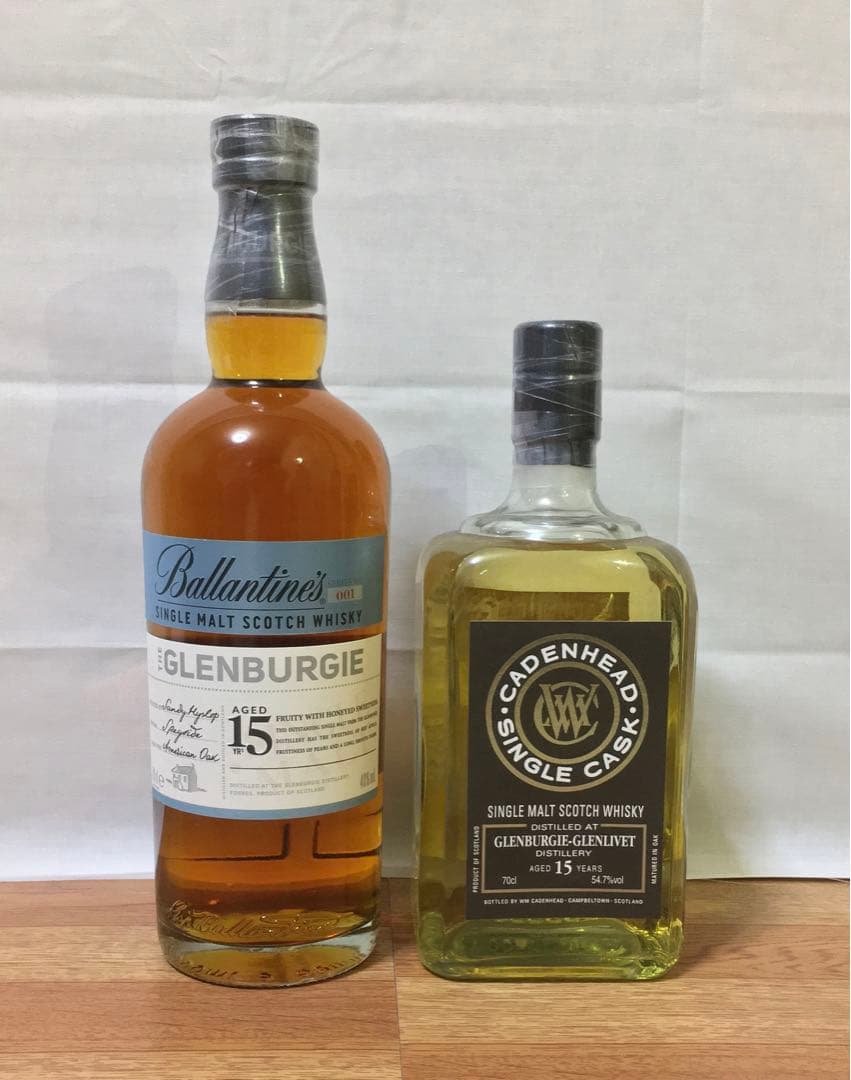 旧ボトル グレンバーギー15年&ケイデンヘッド グレンバーギー15年2004