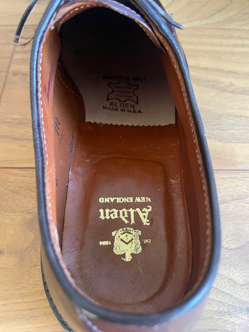 Alden オールデン 990 プレーントゥ コードバン 8D リジェクト品