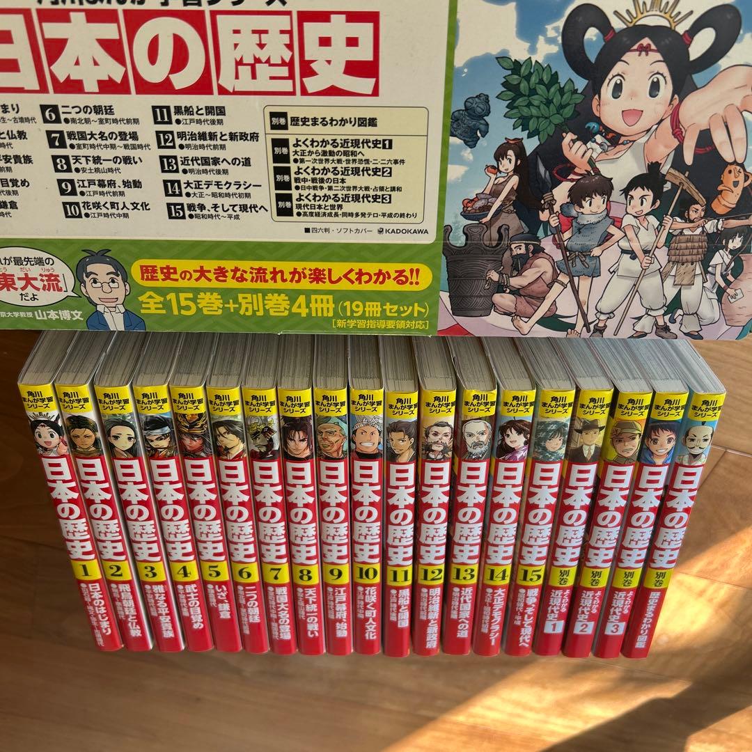 日本の歴史　角川　全巻セット