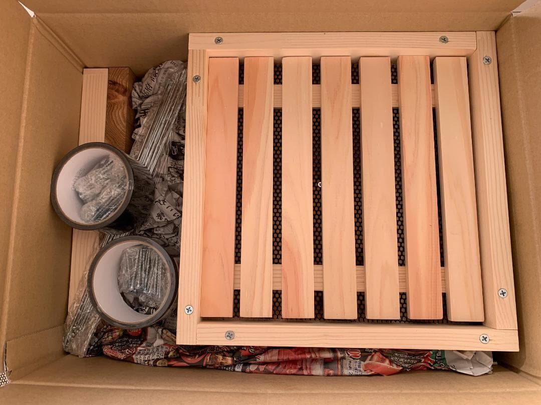 日本ミツバチ重箱式巣箱３段 × ２セット【組み立てキット】送料込