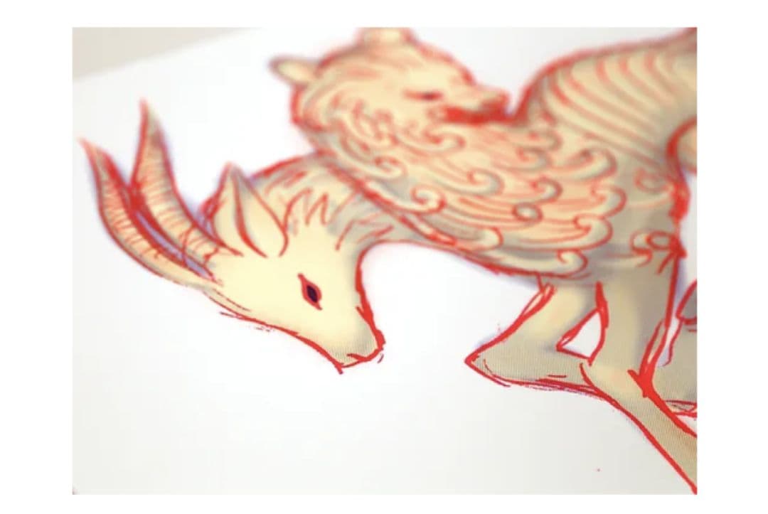 土屋仁応　版画　シルクスクリーン