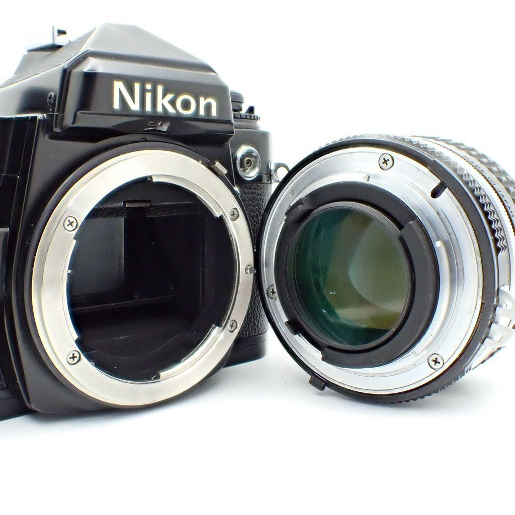 【動作確認済】Nikon FE＆Ai 50mm f1.4 初期保証&新品電池付